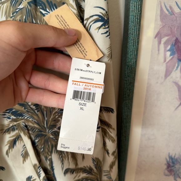 BNWT RRSP $145.00CAD Denim & Supply Ralph Lauren palm tree print bomber jacket - Picture 6 of 9